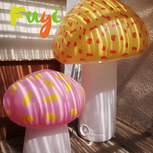 <span class=keywords><strong>Vente</strong></span> directe usine : Champignon gonflable rouge avec lumières LED pour événements sur le thème de la forêt fantastique et présentations nocturnes en jardin - Product Image 3