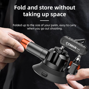 COMAN DP30 3&quot;4.5&quot;Suction Cup Camera Mount Air Pump Vacuum Suction Mount for Action Camera/DSLR/Camcorders/Phone - Product Image 5