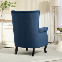 Fauteuil d'appoint modulaire élégant et moderne en velours pour salon, chambre, hôtel, appartement