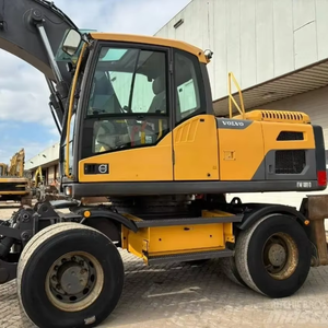 Excavatrice à roues utilisée par VOLVO EW180B de condition As-Is idéale pour des chantiers de construction Volvo EC140DL EW60C EW205D EW180E prêt à expédier - Product Image 1