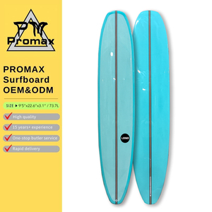 Longboard 9'5 personnalisable en PU avec teinte résine, qualité supérieure, nez allongé pour le branding, en tissu fibre de verre Fishboard_01 - Product Image 4