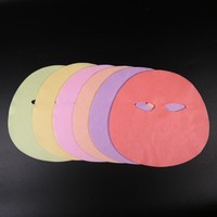 Masque facial en microfibre végétale écologique 30 g/m², hydratant, nourrissant, blanchissant, masque en tissu vert, 6 couleurs