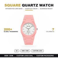 Montre analogique à quartz SKMEI 2730, style business et mode, boîtier en ABS, bracelet en silicone, unisexe, résistance à l'eau 3ATM, logo personnalisable, vente en gros