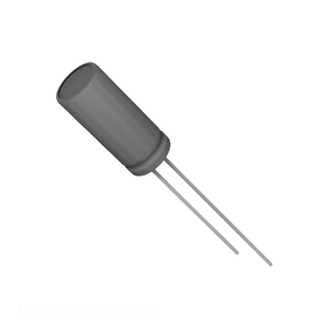 Condensador de Aluminio de Canal del Fabricante 10uF, Tipo Through Hole 16TWL10MEFC5X11, 10UF 20% 16V, Radial TH - Product Image 1