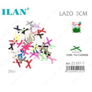 Nastro verde Ilan Lazo da 3 cm, 20 pezzi, per artigianato e decorazioni - Product Image 1