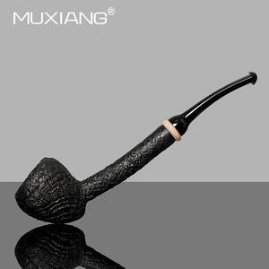 ท่อสูบบุหรี่ต้นโอ๊กลำต้นยาวท่อยาสูบผลิตจากรากอิตาลีพร้อมปากเป่าวัลคาไนต์ - Product Image 3