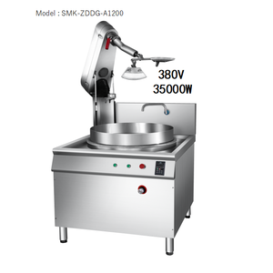 <span class=keywords><strong>Wok</strong></span> électrique à brûleur unique en acier inoxydable automatique pour usage domestique et hôtelier - Product Image 1