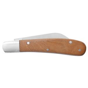 Patrón británico clásico Nail Nick Open Forjado Steel Bolster Hardwood Sepele Scale Slip Joint Plain Edge 2,64 "Lambsfoot Knife - Product Image 2