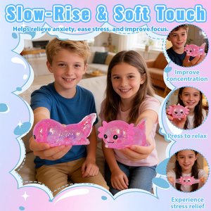 Juguete Antiestrés de Axolotl de TPR de H&W, Juguete Sensorial Suave de Subida Lenta para Niños y Adultos - Product Image 5