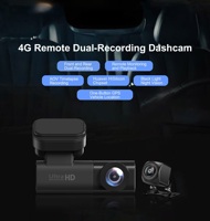 Nouvelle caméra embarquée 4G à double objectif 2K + 1080P sans écran, caméra de voiture avec suivi GPS, localisation, vitesse, contrôle par application, SIM DVR