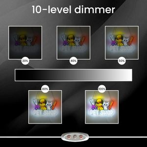 Dog and cat pet shop Letreros Neon LED indoor hanging ambient light shop <b>sign</b> wall decoration light entrance indicator light - Product Image 2