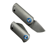 Mini couteaux pliants de survie portables de haute qualité en acier Wootz avec étui