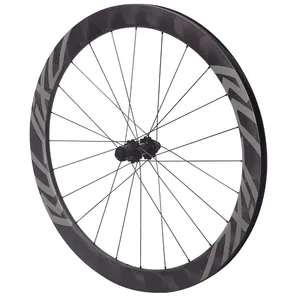 RUJIXU ultraligero 700C carbono mariposa tatuaje trinquete 36T bicicleta de carretera juego de ruedas 50mm Profundidad disco freno plegable/sin cámara - Product Image 5