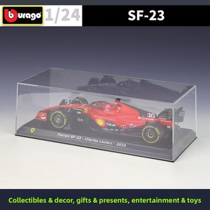 Modelo de Auto de Carreras a Escala 1:24 2023 SF-23 con Vitrina Acrílica, Charles Leclerc 16, Coleccionable de Aleación Metálica - Product Image 3