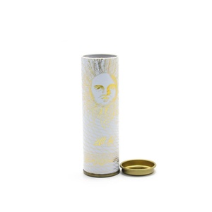 Biodegradable Customized Food-grade Paper Cans Health Supplements Round Paper Canister for Capsules <b>Gummy</b> <b>Candy</b> Packaging - Product Image 2