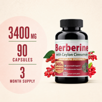 Complément Alimentaire Herbal Berbérine avec Capsules de Cannelle de Ceylan pour le Soutien Articulaire et Cardiovasculaire OEM ODM