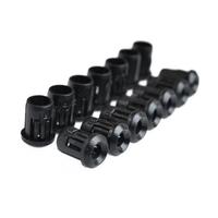 100pcs 3mm 5mm Hitam Plastik LED Clip Holder Kasus Cangkir Bezel Pemasangan Kasus