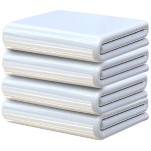 Bolsas de Almacenamiento Transparentes Blancas Personalizadas de Gran Capacidad, Contenedor de Alimentos Rectangular Grueso, Uso Doméstico Multiusos - Product Image 1