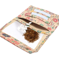 Fermeture magnétique personnalisée compartiment filtre liège cuir portefeuille sac à main ensemble de cigarettes Kit paquet cadeau autres accessoires pour fumeurs