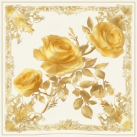 ZANDY Nouvelle Écharpe Carrée en Soie Imprimée Fleurs Vintage 300g 70*70cm Foulard Femme Écharpe de Cou Hijabs pour l'Été