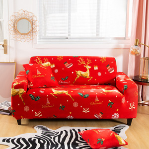 Funda Elástica Festiva para Sofá <span class=keywords><strong>Navideño</strong></span> 2026 - Funda Elástica para Sofá de 1 a 4 Plazas, Decoración Perfecta para el Hogar en Navidad, Fácil de Cuidar - Product Image 5