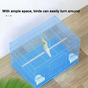 Vente en gros de fil métallique pour animaux de compagnie argent noir <span class=keywords><strong>Cage</strong></span> pour perroquets à oiseaux <span class=keywords><strong>Cage</strong></span> pour petits perroquets d'extérieur à vendre Maison pour animaux de compagnie - Product Image 4