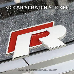 Autocollant de protection contre les rayures de voiture, autocollant décoratif de voiture en métal 3D personnalisé, auto-adhésif, avec garantie d'un an, réutilisable, épaisseur de 10 mil - Product Image 2
