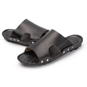 Factory wholesale new style men's soft and comfortable anti-slip <b>slippers</b>, casual open-toe fashionable slip-on shoes - Product Image 5