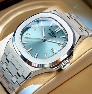 Drioshipping Montre-bracelet à quartz personnalisée pour hommes en acier inoxydable Boîtier carré de luxe 22mm Japon Shanghai OEM Design tendance - Product Image 5