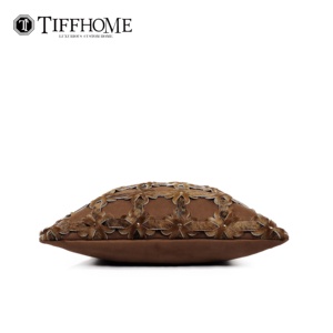 Tiff Home nouvelle Innovation 45*45cm couleur café bio crin de cheval tissé housse de coussin Style médiéval jeter oreiller pour salon - Product Image 4