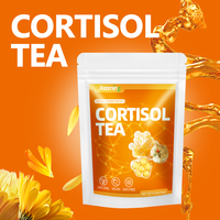 Thé en gros à marque privée pour l'équilibre du cortisol, soutien des glandes surrénales, soulagement du stress, mélange de plantes relaxant, 15 unités, service OEM ODM personnalisé