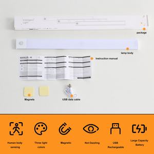 Luces LED para Muebles de Cocina con Sensor de Movimiento Recargables, Inalámbricas, para Armarios, Pasillos, con Batería - Product Image 5