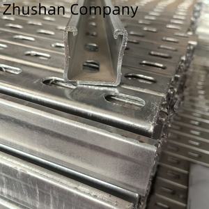 Fente solide C canal jambe de force Unistrut <span class=keywords><strong>acier</strong></span> canal profil <span class=keywords><strong>Dimensions</strong></span> fabricant prix usine - Product Image 3