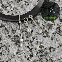 Set di Lancette per Orologio Stile Subacqueo, Luminose Verdi, Compatibili con Movimenti Automatici NH35 NH36 NH34, Parti per Modifiche di Orologi Meccanici