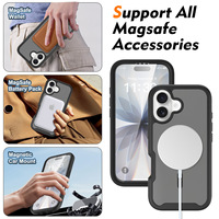 Protection d'écran magnétique ciel étoilé pour coques iPhone 17 – Étui antichute en TPU et PC au design minimaliste