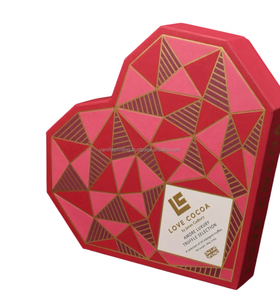 Base de tapa en forma de corazón personalizada, bandeja de plástico de grado alimenticio, inserto de embalaje de lujo, lámina con logotipo, estampado en caliente, caja de papel de Chocolate - Product Image 4