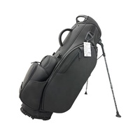 Nouveau design de sac de golf à disque personnalisé léger et étanche avec logo OEM étiquette en cuir de première qualité noir sac de support de golf du dimanche