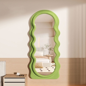 Espejos Rosados Más Vendidos para Decoración, Espejos de Pie, Espejos Creativos con Forma de Ola, Decoraciones DIY para <span class=keywords><strong>Interiores</strong></span> - Product Image 4