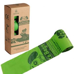 Bolsas para excremento de perro 100% biodegradables, compostables, ecológicas, con impresión de logotipo personalizado. - Product Image 1