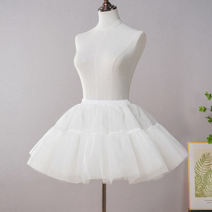 <span class=keywords><strong>Jupon</strong></span> court en <span class=keywords><strong>tulle</strong></span> à taille élastique - <span class=keywords><strong>Jupon</strong></span> moelleux à 2 couches avec volants pour robes de mariée et de soirée - Product Image 3