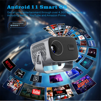 Projecteur TV LCD Home Cinéma A10 Mini projecteur vidéo portable A10 smart android 11