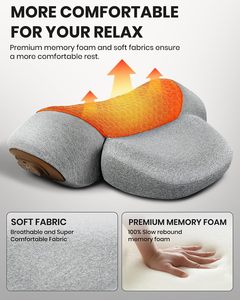 USB Powered Cervical Traction <b>Pillow</b> Vibration Massage Hot Compress Ergonomic <b>Neck</b> <b>Support</b> Heated Massager for Home Office Use - Product Image 4