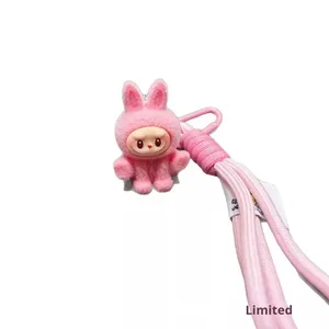 热卖植绒坐式娃娃钥匙扣可爱情侣手机链小挂件背包外贸毛绒装饰 - Product Image 5