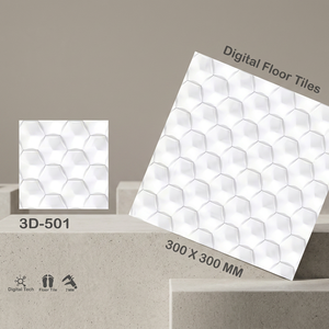 Vistaar Brand Latest 3D Design Ceramic Porcelain Floor Tiles for Commercial Buildings 12x12 30x30 300x300 Sizes - Product Image 1