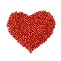 Granules en plastique non toxiques mélange maître de couleur rouge pour récipient alimentaire d'injection