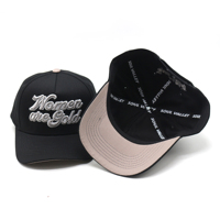 Casquette de baseball à bord incurvé en coton au design populaire personnalisé avec logo brodé 3D /2D personnalisé