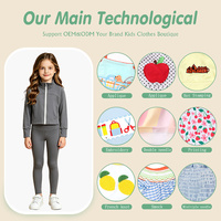 Ensemble de yoga personnalisé pour filles : haut court zippé à manches longues et leggings taille haute – ODM/OEM – Idéal pour la danse, la course, la gym et le quotidien – Vêtements de sport