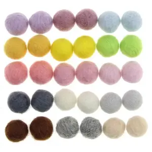 1 inch Cheap Price Reusable Decoration 100% New Zealand Wool Balls
