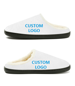 Phụ Nữ Người Đàn Ông Biểu Tượng Tùy Chỉnh Tùy Chỉnh Thiết Kế Mô Hình Mùa Đông Ấm Áp Mềm Mại Thoải Mái Tùy Chỉnh Bông Dép Đi Trong Nhà - Product Image 1