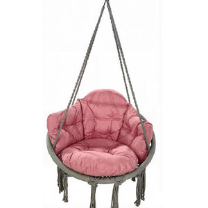 Fauteuil <span class=keywords><strong>suspendu</strong></span> de jardin avec coussin en peluche épais - Product Image 4